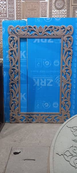 CNC MDF MIRROR FRAME HANGINGS WITH CUSTOM SIZES 6