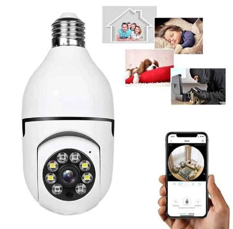 Security Camera , CCTV Camera , Mini PTZ full HD Camera with Bulb 1