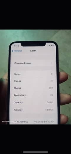 I phone xs non pta 64gb bettery health 81% 10/9 condition waterpack