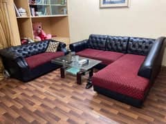 7 Seater L shaped Sofa Set