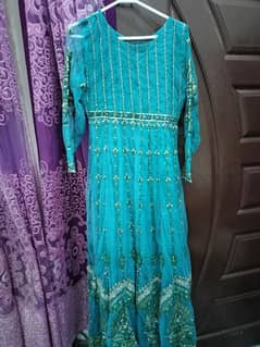 aausaks brand new dress fully embroidered front back and dupatta