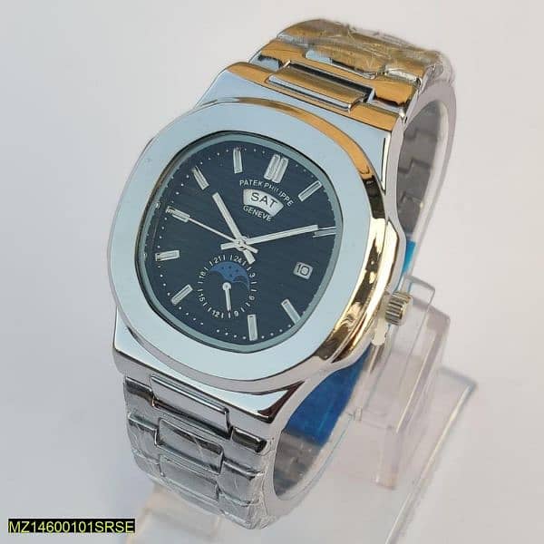 Luxury Patek Philippe Nautilus Silver Watch -with Home Delivery! 7