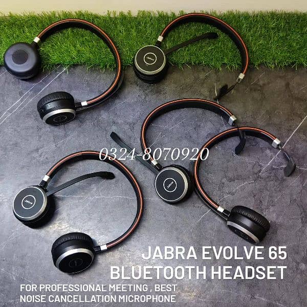 Jabra Evolve 65 Noise Cancellation Anc Bluetooth Headset Meeting Call 1