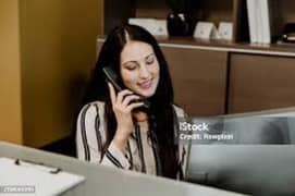 female receptionist