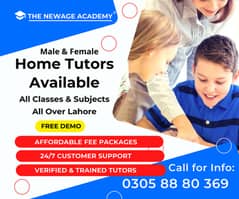 Home Tuition & Home Tutors Available in Lahore