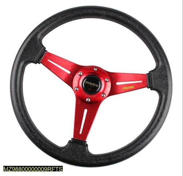 1 Pc momo steering wheel red 1