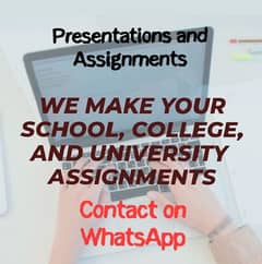 Contact for Assignments and Presentations