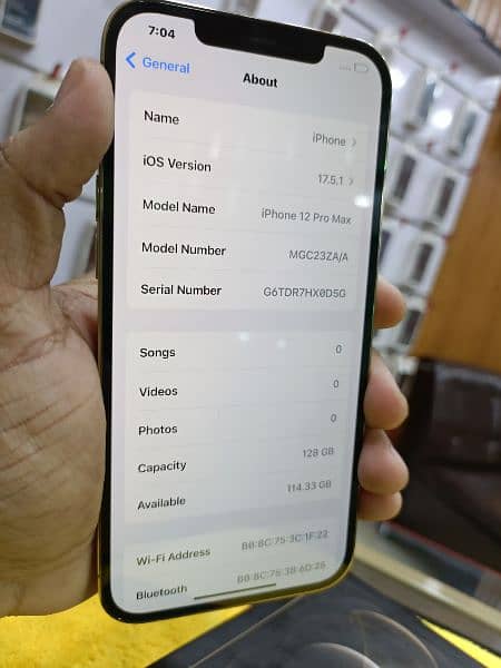 iphone 12 pro max 128gb  PTA  Approved 7