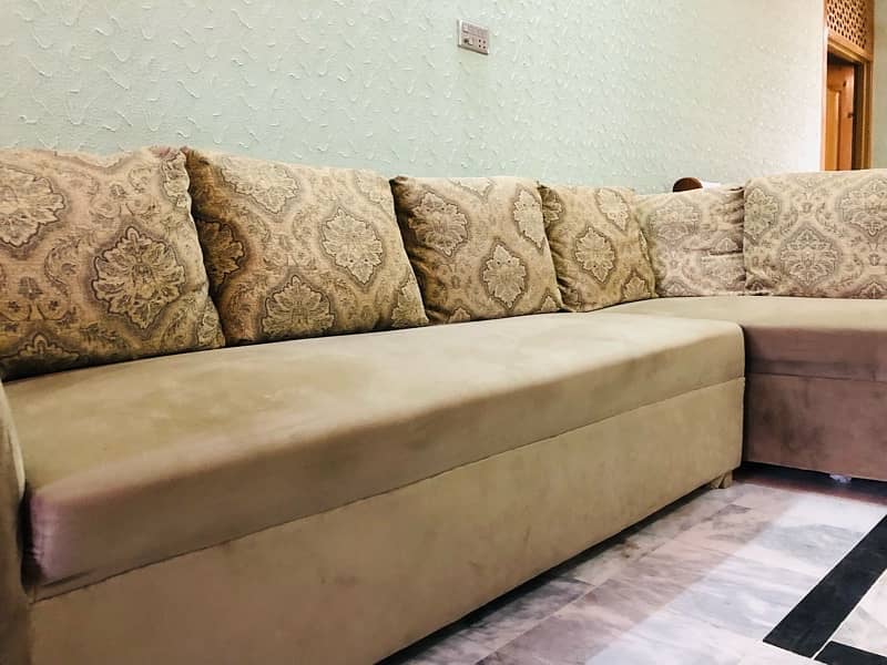 7- seater L - shape sofa set 2