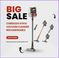 Portable Stick Vacuum Cleaner Rechargeable Imported Stock { Wholsale }