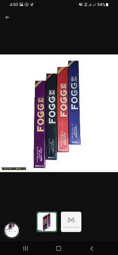 pack of 4 foce Perfumes