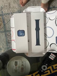 Apple series 7 45mm blue gps