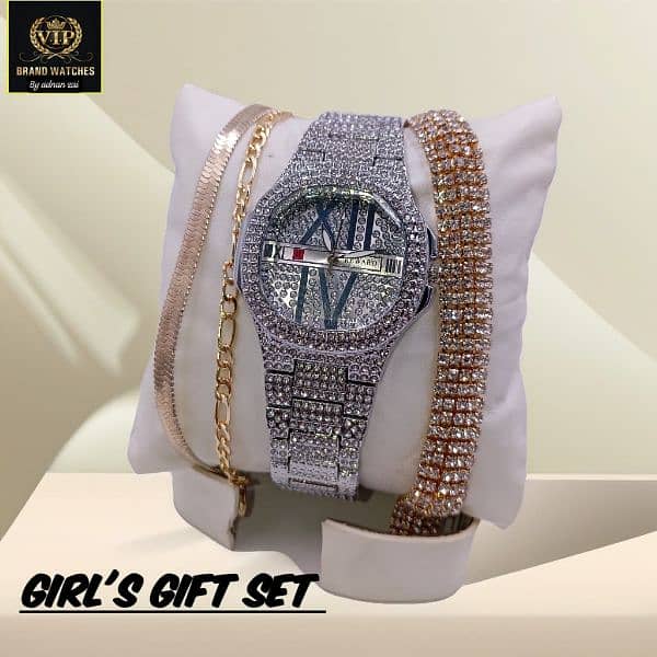 GIRLS FANCY STONE WATCH 1