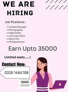 Online Part time/full time/home job/Assignments/Typing/Data entry/Ads