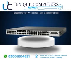 CISCO SWITCH WS-C3750X-48T-5 48 PORTS | 10G