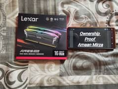 Lexar ARES RGB 16GB DDR4 RAM KIT