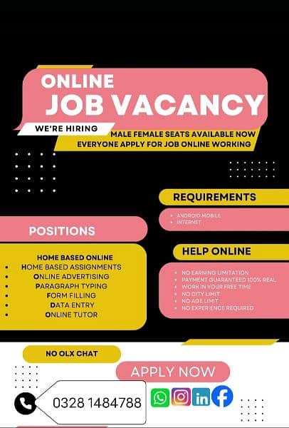 Online Part time/full time/home job/Assignments/Typing/Data entry/Ads 0