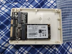 512GB SSD M-Sata with SATA case