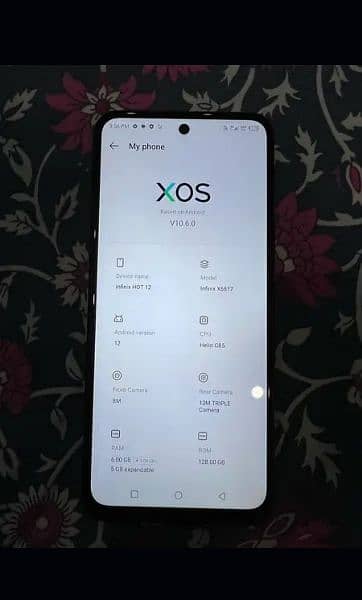 03237004371 Infinix Hot 12 Pro 11GB RAM 128GB storage 120hz amoled 7