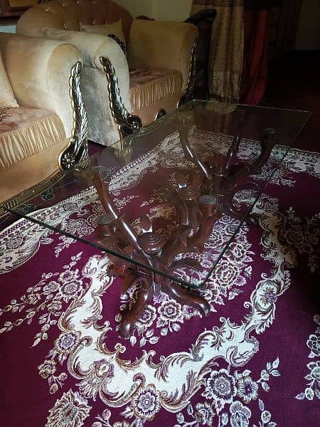 glass and wooden table 4