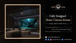 Complete Home Cinema Room Design, Build & Installation Serives