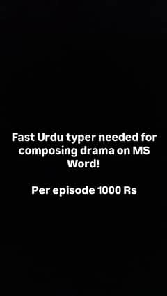 Fast Urdu Typer needed for Composing