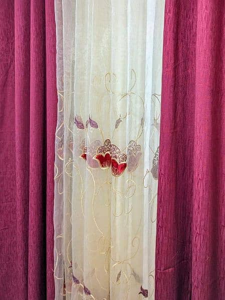 3 PCs set of curtains (1 embroidered) 5