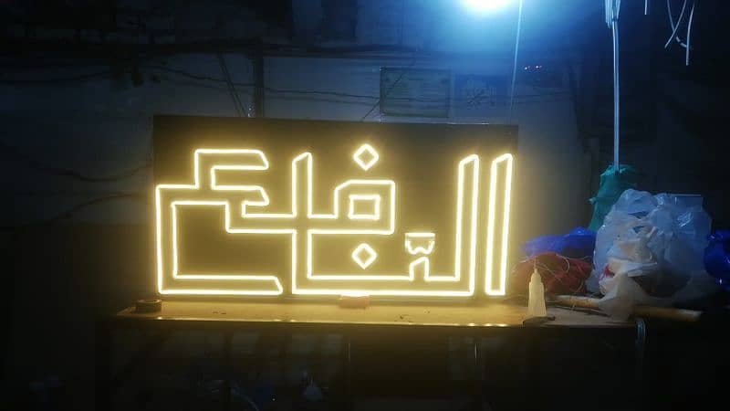 Neon Light name customized board | Hanging led board | Room decor 4