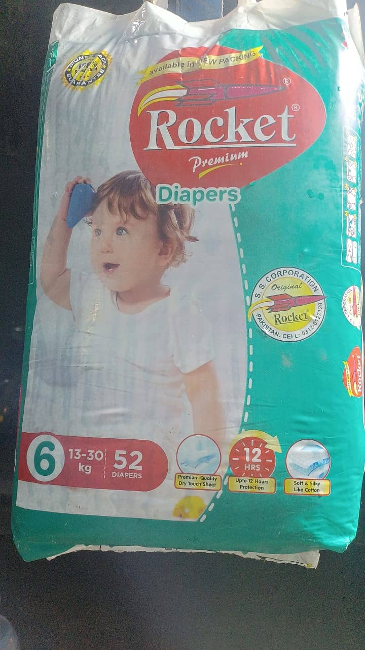 Jumbo Pack Baby Diaper | Cross Rocket Pampers on Wholesales Rate Lahor 11