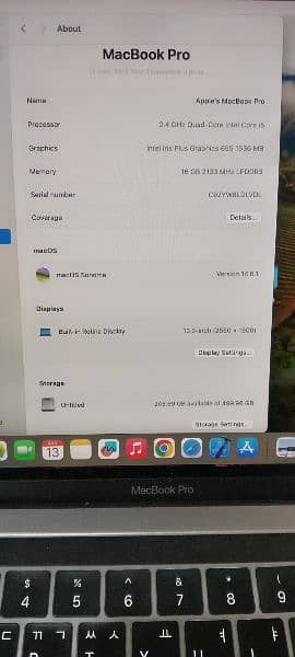 MacBook pro 2019  13 inch 3