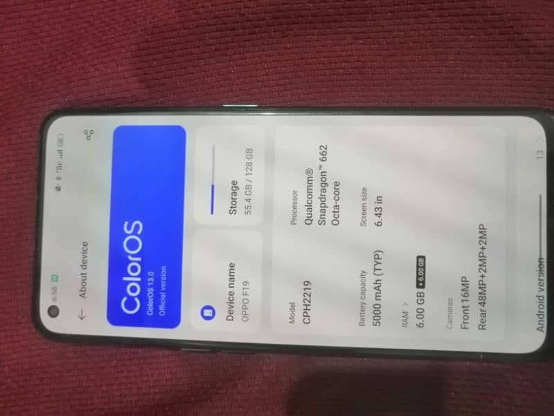 oppo f 19 in excellent condition 4