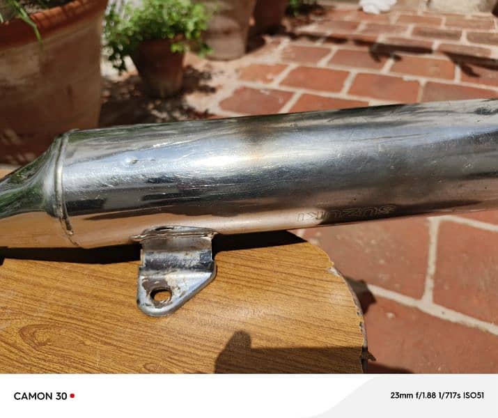 Suzuki gs 150 original and genuine silencer 1