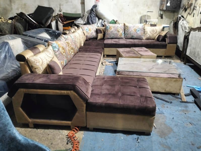 new tv lonch u shape sofa set 17