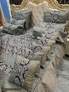 14 pcs jacquard Quilted bridal set of furniture deliverable product