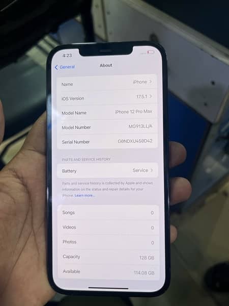 IPhone 12 pro max 128 gb non pta 5