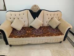 five seater sofa with cushions