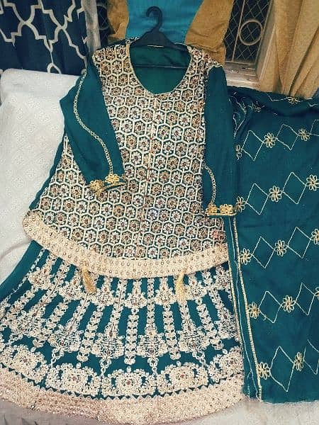 Bridal lehenga | brand new sharara for urgent sell 2