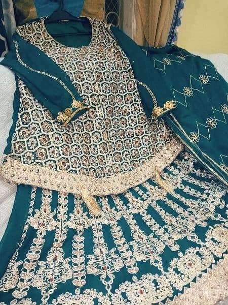 Bridal lehenga | brand new sharara for urgent sell 6