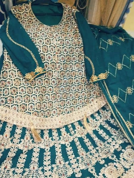 Bridal lehenga | brand new sharara for urgent sell 7