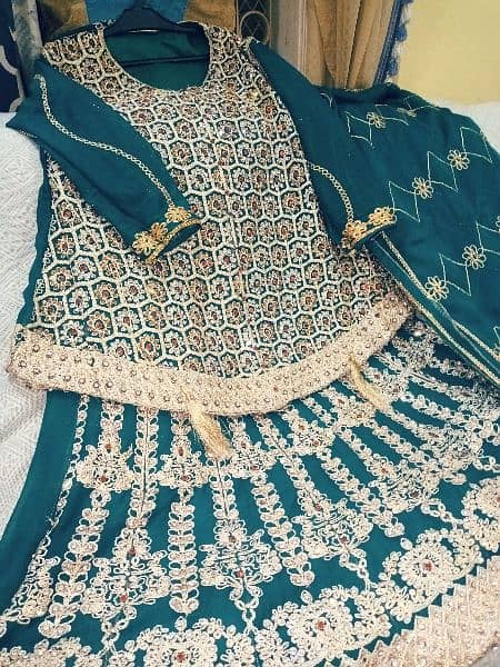 Bridal lehenga | brand new sharara for urgent sell 8