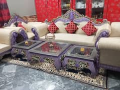 sofa set and table set