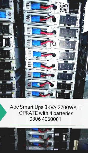 APC SMART UPS 3000VA PURE SINE WAVE UPS LONG BACKUP MODEL 6