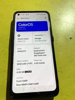 Oppo f19 with box Condition 10/9.9