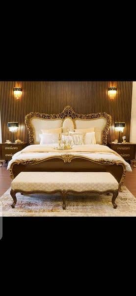 Bed Set\wooden bed\king size bed\double bed\bed room set for sale 14