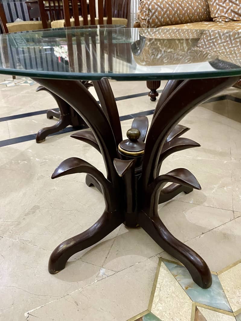 Center Glass Table Pair 8