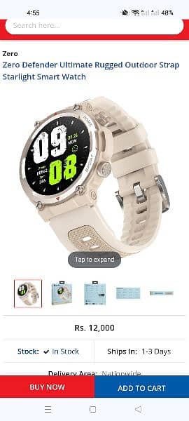 ZERO LIFE STYLE DEFENDER SMART WATCH 6