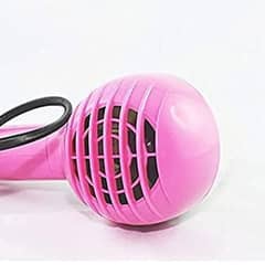 pink and blue air dryer