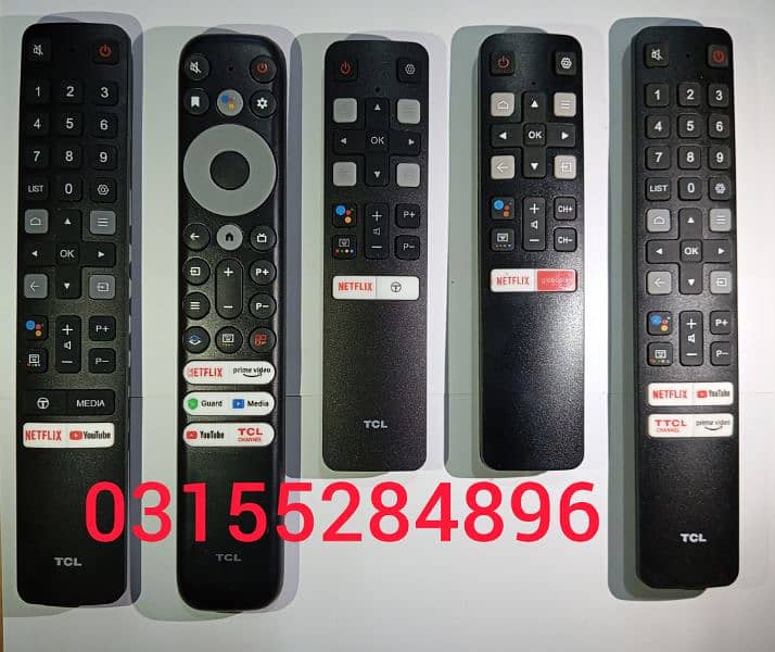 Sony Eco-star hisense Pel TCL Samsung Haier remote control 3