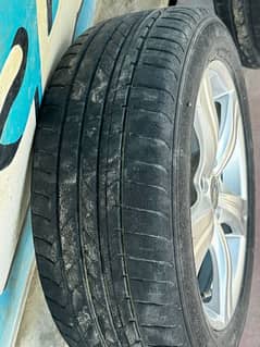 Honda Civic rims full geniun and tyre condition 10 by 6