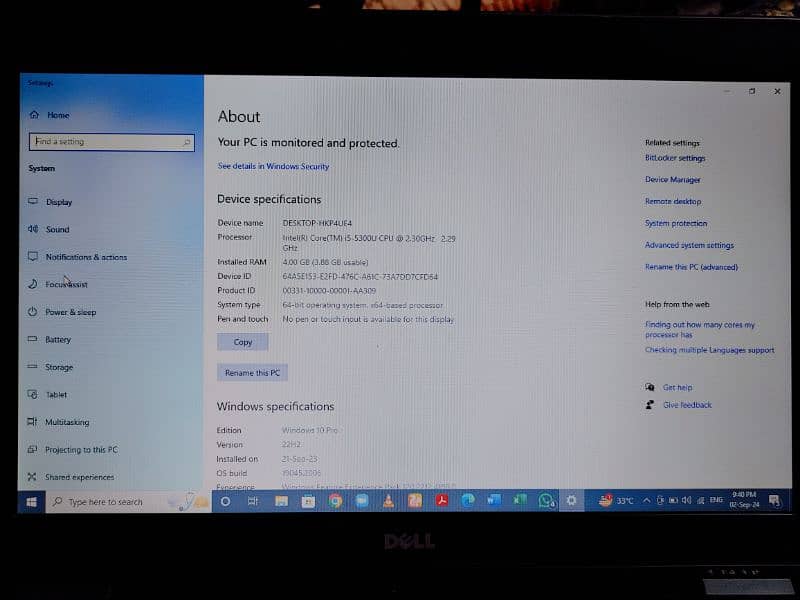 Dell Latitude e7250. i5 5th Generation 7